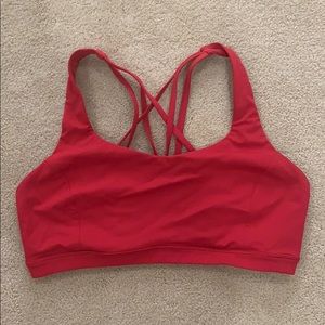 Lululemon Red Energy Bra